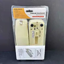 GE Corded Trimline Phone Desk Wall Retro Ivory Landline Telephone NEW SEALED