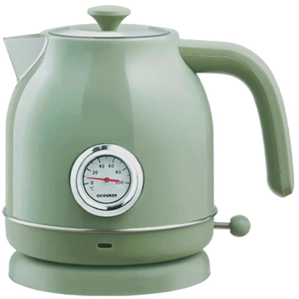 Чайник Qcooker Retro Electric Kettle 1.7L Зелёный-0