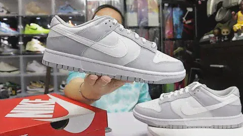 (廣東話) [簡快開箱] Nike Dunk Low "Two Tone Grey" or "Grey/White" (2022 Nike購入) 開箱 unboxing + Sizing