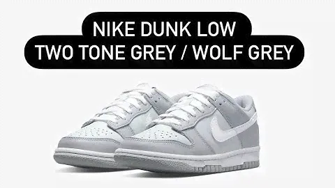 Unboxing Nike Dunk Low Two Tone Grey / Wolf Grey for the detail design and material.