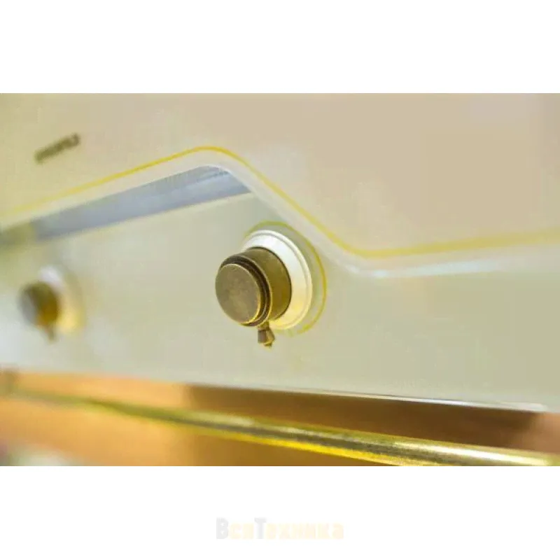 Вытяжка Maunfeld RETRO QUADR 60 бежевое стекло-2