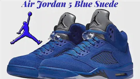Air Jordan 5 Blue Suede