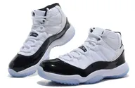 Nike Air Jordan 11 Retro White/Black, белый, черный, кожа, текстиль, мужские