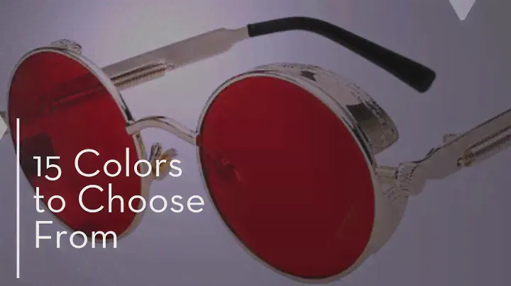 Steampunk Round Metal Sunglasses