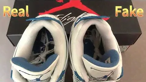REAL VS FAKE Comparison Jordan 4 Retro Military Blue