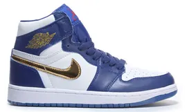Кроссовки Nike Air Jordan 1 Retro High Og Blue Gold