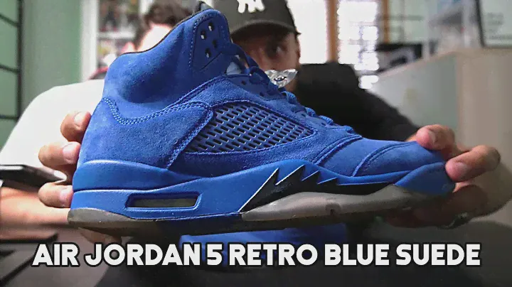 Air Jordan 5 Retro Blue Suede REVIEW + ON FOOT ITA