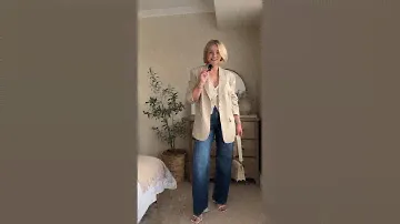 Jeans and a nice top in your 30’s #jeans #goingoutoutfit #springoutfit #blazeroutfits