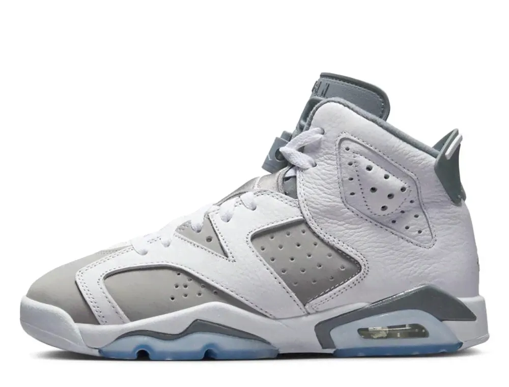 Баскетбольные детские кроссовки Air Jordan 6 Retro (GS) "Cool Gray"