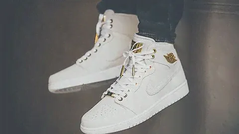 NIKE AIR JORDAN 1 ''PINNACLE'' WHITE/GOLD  REVIEW+(ON FEET)