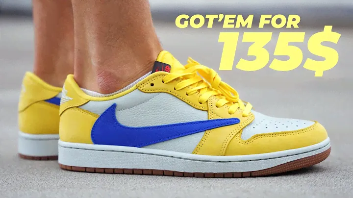 Jordan 1 Retro Low OG SP Travis Scott Canary Yellow for 135$ Review by boom1950 and on Foot!!!